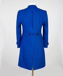 <span class=keywords><strong>Manteau</strong></span> long croisé bleu roi pour homme, idéal pour l'hiver, costume de marié, veste de smoking, costume homme <span class=keywords><strong>mariage</strong></span> - Product Image 2