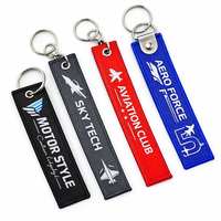 Llavero Promocional de Tela Tejida con Diseño de Avión, Doble Cara, Colorido, con Logotipo de Marca, para Regalo Empresarial