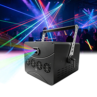 Luz Láser de Animación Completa de 20W DMX para DJ, Discoteca, Club Nocturno, Iluminación de Escenario, Blanco/Blanco Frío, 300 Efectos, ILDA, Activación por Sonido, para Fiestas y Eventos en Vivo