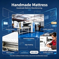 Matelas hybride moderne en mousse à mémoire de forme et ressorts ensachés, épaisseur 30 cm, tailles Queen et King, enroulable en boîte, pour hôpitaux et chambres à coucher, fabriqué à Foshan