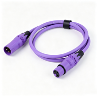Connecteurs XLR 3 broches mâle/femelle en métal colorés pour câbles audio, équipement de sonorisation de scène et de concert