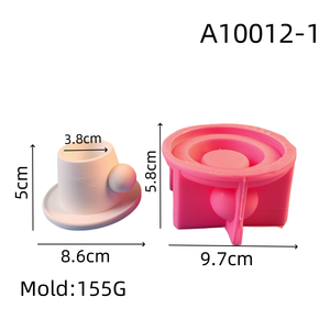 แม่พิมพ์ซิลิโคนรูปทรงเพชร Kingnoo ทำมือ เป็นมิตรกับสิ่งแวดล้อม สำหรับทำเค้ก งานศิลปะ ของตกแต่งสไตล์ PC Ins ของประดับตกแต่ง เชิงเทียน - Product Image 2