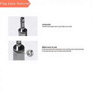 ธงป้ายโฆษณากลางแจ้งแบบกำหนดเอง ชุดธงปีกนกสำหรับงานชายหาด - โพลีเอสเตอร์และไฟเบอร์กลาส - Product Image 5