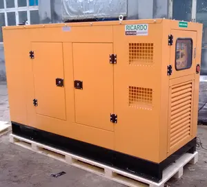 Generatore Diesel silenzioso 100kva per la vendita 80kw attenuazione del suono baldacchino generatore di corrente 220v 3 fasi