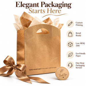 Custom Kraft Paper Gift <strong>Bags</strong> With Logo Die Cut Handle Retail Paper Gift <strong>Bags</strong> for Boutique Clothing Bakery and Takeaway Brands - Product Image 1