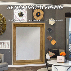 High Quality American Style Lightweight Wall <b>Mount</b> Photo <b>Frame</b> <b>with</b> Resin & Glass Vertical Orientation 6-inch/7-inch/8-inch Size - Product Image 2