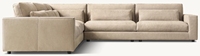 Canapé d'Angle Modulable Moderne en Cuir, Personnalisable, Coussins Confortables pour Salon, Meuble d'Intérieur