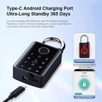 Serrure Intelligente de Sécurité pour Porte avec Code USB, Clé de Secours, Imperméable, Robuste, Biométrique, à Empreinte Digitale, pour Extérieur