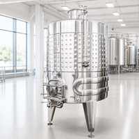 Cuve de Fermentation Conique Mini 200L 300L en SUS304 Qualité Alimentaire à Double Enveloppe pour Bière et Vin
