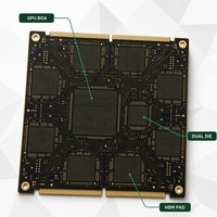 Fabricant de cartes PCB AI, HDI multi-couches jusqu'à 40 couches, haute résistance à la température (High-TG), Megtron ENIG ENEPIG, module de calcul GPU ultra-performant, PCB