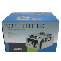Compteur de billets électrique intelligent, machine à compter l'argent multi-devises, batterie, écran LCD de haute qualité