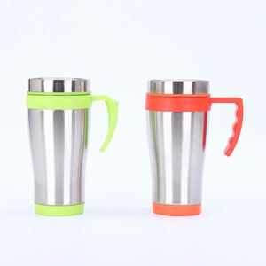 Outdoor Portable Custom 450Ml Leakproof Double Wall Car Cup Stainless Steel Insulated Travel <b>Coffee</b> Mug With Handle - Product Image 5