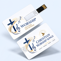 USB Flash Drive Musik Hymn Logo Kustom 1gb 2gb 4gb 8gb 32 64 GB USB2.0/3.0 Kartu Kredit Kartu Bisnis