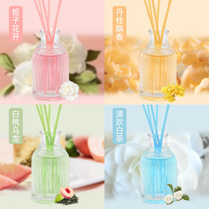 <b>Reed</b> <b>Diffuser</b> Set 40ml Cylinder Shape Long Lasting Fragrance Home Toilet Hotel Use - Product Image 4