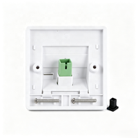 Boîtier mural ABS 86 ports Type 2 pour fibre optique FTTH, panneau de prise pour adaptateur SC LC, boîte de raccordement optique intérieure
