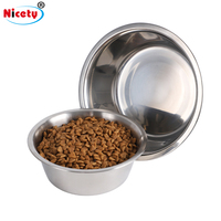 Mangkuk Anjing Portabel Modern dari Baja Tahan Karat Ramah Lingkungan untuk Makanan Dalam/Luar Ruangan untuk Kucing dan Hewan Lainnya 860ml 96g