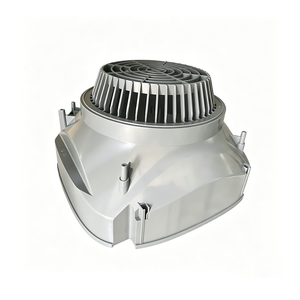 Pieza de voluta central de plástico moldeado por inyección de precisión OEM de Vietnam PA6 GF30 para carcasa de ventilador de soplador de hojas y cubierta guía del motor - Product Image 1