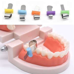 50 Piezas de Bandas de Matriz Dental, Anillos de Matriz Metálicos Seccionados y Contorneados, Herramientas de Ortodoncia, Colores Surtidos - Product Image 5