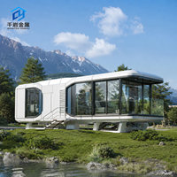 Maison modulaire de luxe haute technologie, portable, multi-scénarios, capsule de vie étanche, villa mobile pour hôtel de vacances
