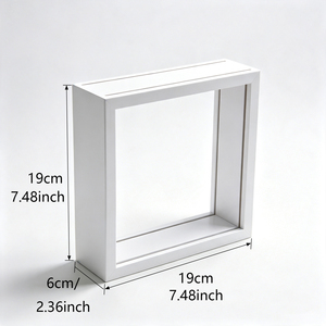 Cornice Espositiva per Farfalle su Misura 7x7, Scatola Ombra in Legno Artigianale per Decorazione Domestica, Design Unico - Product Image 6