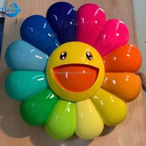 Nouvelle Décoration Murale Tournesol en Fibre de Verre, Sculpture DIY pour Intérieur et Extérieur, Statue de Jardin Décorative - Product Image 3