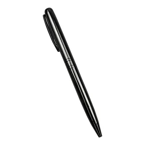 2024 Novo pesado luxo cinza Metal Twist canetas esferográficas com logotipo para promoção