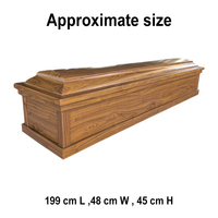 Cercueils en bois écologiques Qianrui, style européen, cercueil pour adultes, vente en gros, cercueil en bois de qualité supérieure pour enterrement funéraire