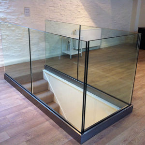 Balustrade en verre en <span class=keywords><strong>U</strong></span> minimaliste pour maison, verre trempé à vue complète avec installation facile - Product Image 6