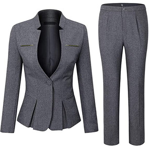 Completo da <span class=keywords><strong>Donna</strong></span> di Alta Qualità per Affari, Nuovo Set Due Pezzi Stile <span class=keywords><strong>Cargo</strong></span> alla Moda, Abiti Formali da <span class=keywords><strong>Donna</strong></span> per il Commercio Estero - Product Image 1