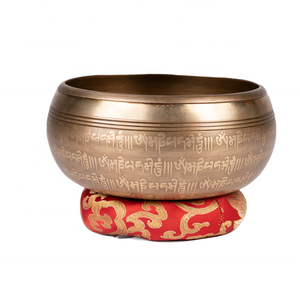 Top bán AUM khắc thủ công kim loại hát Bát Tôn Giáo phong cách khắc cho thiền âm thanh trị liệu & chữa bệnh như lưu niệm - Product Image 5