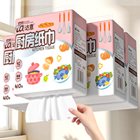 Papier de cuisine et essuie-tout jetables pour la maison, serviettes en papier de cuisine anti-graisse