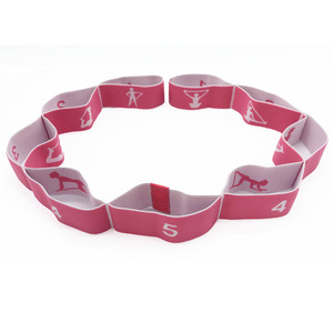 Cinturón <span class=keywords><strong>de</strong></span> Yoga <span class=keywords><strong>de</strong></span> alta elasticidad, correa <span class=keywords><strong>de</strong></span> <span class=keywords><strong>estiramiento</strong></span> <span class=keywords><strong>de</strong></span> Yoga, 9 bandas <span class=keywords><strong>de</strong></span> resistencia con asana - Product Image 3