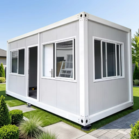 Maison conteneur démontable 20ft 40ft, maisons modulaires préfabriquées personnalisables en forme de A, chambre portable, espace de vie mobile