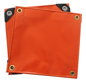 <span class=keywords><strong>Lona</strong></span> de PVC resistente a prueba de viento resistente al agua, 500GSM, 610GSM, Naranja, Negro, caqui, a prueba de viento, lonas de vinilo para cubrir tiendas de camiones - Product Image 2