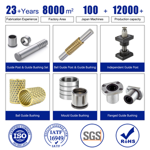 Dập khuôn hướng dẫn trụ cột trục bóng mang skd11 bóng bằng đồng phần cứng tiêu chuẩn kích thước căn chỉnh Bush Set cho tiêm khuôn - Product Image 3