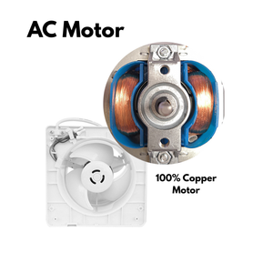 Ventilateur extracteur rond silencieux de 6 à 8 pouces pour salle de bain et chambre à coucher - Product Image 4