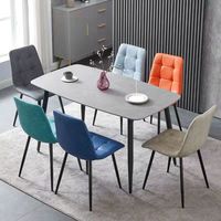 Nouveau Design — tapisserie moderne en velours bleu, ensemble de salle à manger, chaise, chaises, pour hôtel