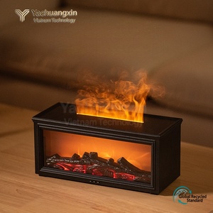 Máquina de aromaterapia con efecto de llama de chimenea, humidificador automático con pulverizador, máquina de fragancia ultrasónica con aceites esenciales, fragancia de volcán - Product Image 5