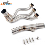 Pour YAMAHA MT09 FZ09 XSR900 traceur 900 900GT FJ09 tuyau d'échappement moteur système d'échappement en-tête 2014 2015 2016 2017 2018 2019 2020