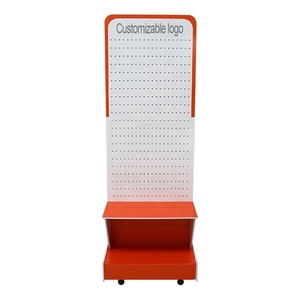 Tùy chỉnh fanghua sản phẩm Kệ hiển thị giá sàn các tông sóng hiển thị đứng với <span class=keywords><strong>Hooks</strong></span> cho tóc phụ kiện cửa hàng - Product Image 4