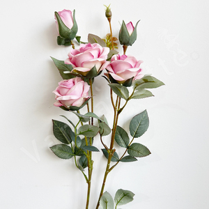 Elisabeth di alta qualità viola Blush rosa fiori artificiali artificiali decorativi grandi fiori rosa di seta artificiali grandi - Product Image 3