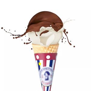 Gobelets en papier jetables avec logo personnalisé, porte-gobelets en papier pour crème glacée, manchons en papier pour cônes roulés pour crème glacée - Product Image 6