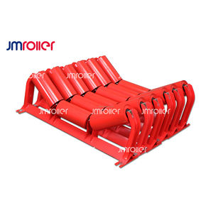 Madencilik ve bantlı konveyörler için Polines ve davul ile konveyör silindirleri bant taşıma bileşenleri için endüstriyel üçlü makaralı destek - Product Image 6