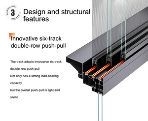 DESHANG Série 128 Hurricane Impact Double Inward Push Pull Windows System Thermal Break Casement Windows - Product Image 4