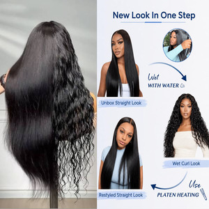 Nuevas Pelucas <span class=keywords><strong>de</strong></span> Cabello Humano 2 en 1 con Ondas Naturales, 13x4, Pre-Listas para Usar, Sin Pegamento, Nudos Decolorados, Listas para Usar - Product Image 5