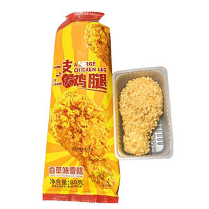 Оптовая продажа экзотических закусок OEM 3D в форме куриной ножки с шоколадным и фруктовым вкусом мороженое 80 г * 20 шт./коробка - Product Image 1