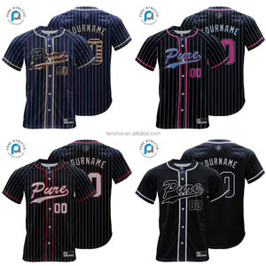 Tinh Khiết Trống Rắn Tùy Chỉnh Đội Logo Đầy Đủ Nút Xuống Bán Buôn Cổ Điển Thăng hoa In Bóng Chày Jersey Áo Sơ Mi Đồng Phục Mặc Câu Lạc Bộ - Product Image 1