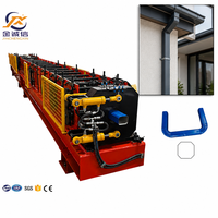 Machine de formage à froid de gouttières carrées pour la drainage des toits de maisons, villas et résidences, certifiée CE ISO, automatique, en acier galvanisé