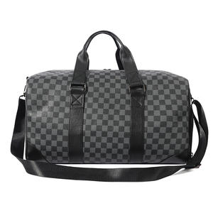 Large Capacity <b>Holdall</b> Handheld <b>Travel</b> Bag Tote Weekender Business Trip Storage Gym Shoulder Crossbody Durable PU Duffel Bag - Product Image 2