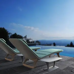 Beste Gartenmöbel Set Strand Solarium Patio Pool Sonnen liege Stühle Chaise Lounge Outdoor